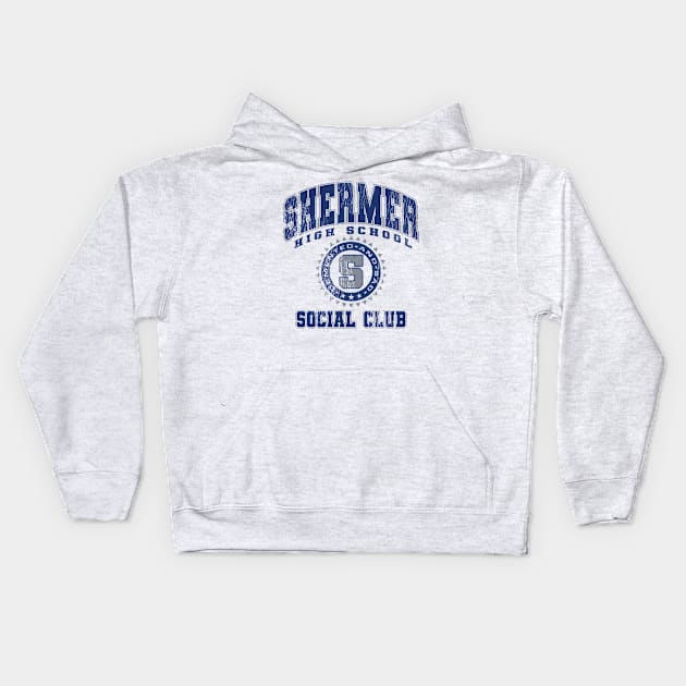 Demented and Sad Social Club Kids Hoodie by AnimalatWork